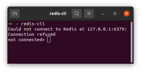 Redis Server Connection Refused